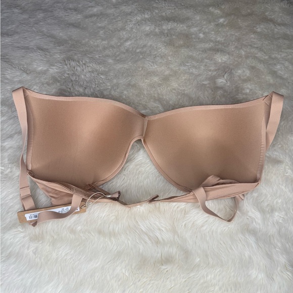 NWT Skims Wireless Form Push Up Plunge Bra Clay Tan Women Size 36DD - Picture 9 of 13